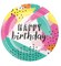Chic Cupcake Birthday Plates – Colorful Pastel 'Happy Birthday' Design
